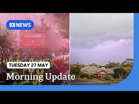 Wild weather hits southern states + car drives through Liverpool FC victory parade | ABC NEWS