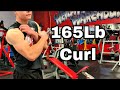 STRICT CURL CHALLENGE 155LBS CURL!