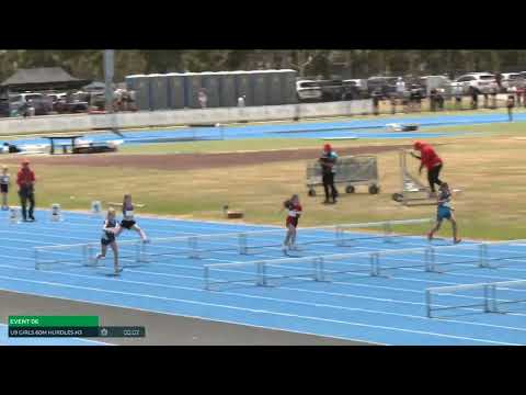 Girls U09 60m Hurdles Heat 3: 2025/26 State Combined Event Championships