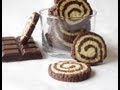 biscuit spirale chocolat et vanille