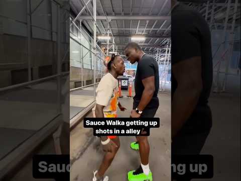 Training Sauce Walka for an hour straight on a CRATE!!🏀 He understands it now! #LethalShooter #nba