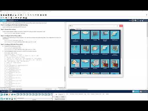 Lab 4.3.8 – Packet Tracer – Configure Layer 3 Switch and Inter-VLAN Routing