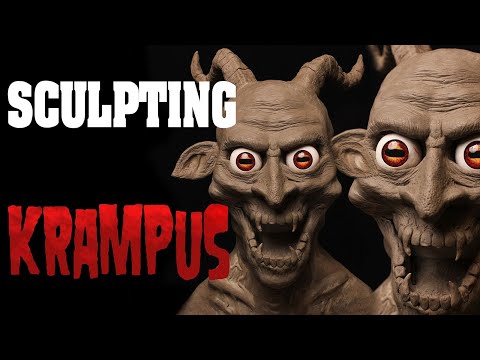 Monster Sculpture- Sculpting Krampus