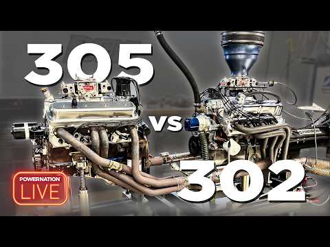 302 vs 305 Small-Block Battle LIVE: Cam/Heads/Compression Tech + Shop Updates