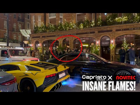 CRAZY CAPRISTO LAMBORGHINI AVENTADOR SV DESTROYS London! INSANE V12 SOUNDS & SHOOK CAM!