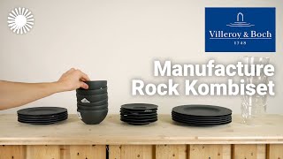 Villeroy & Boch Manufacture Rock Geschirrset Review - Aufregende Schieferoptik! | Hertie