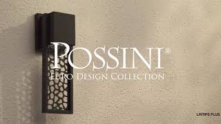 1_Watch A Video About the Possini Euro Miele Matte Black Outdoor LED Wall Light