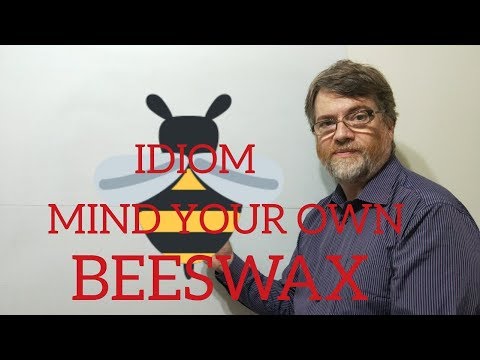 English Tutor Nick P Idioms (263) Mind Your Own Beeswax