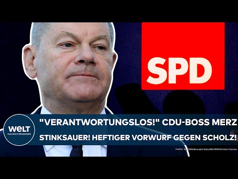 Video Thumbnail: FRIEDRICH MERZ: "Verantwortungslos!" CDU-Boss stinksauer! Heftiger Vorwurf gegen Kanzler Olaf Scholz