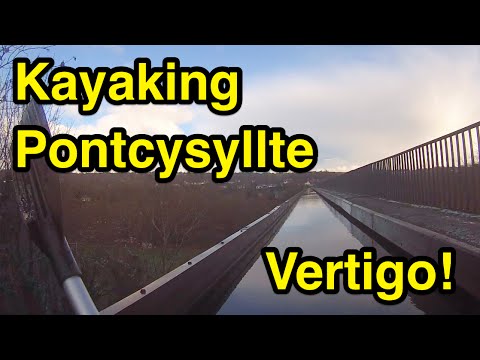 Epic Kayaking Over Pontcysyllte Aqueduct! Don't Look Down!
