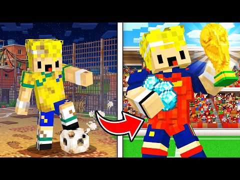 Pasé de FUTBOLISTA NOOB a FUTBOLISTA MILLONARIO en MINECRAFT
