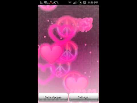 Pink Love Live Wallpaper Video