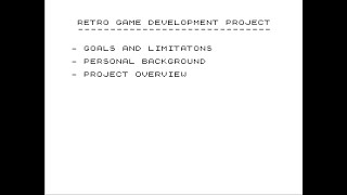 ZX81 8-bit Retro Game Devlog #1-1: Project Overview