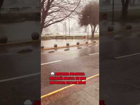 🌧️ SISTEMA FRONTAL DEJARÍA HASTA 75 MM DE LLUVIA EN LOS RÍOS