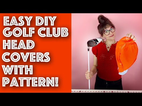 Part of a video titled DIY Golf Club Headcovers Sewing Tutorial With Pattern | Sew Anastasia