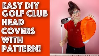 DIY Golf Club Headcovers Sewing Tutorial With Pattern | Sew Anastasia