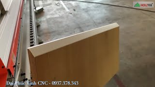 Chạy thử (Test) máy dán cạnh PRO-45/90A, kết quả đẹp bất ngờ, vừa dán thẳng dán được cả vát 45 độ