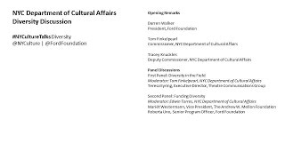 #NYCultureTalks Diversity