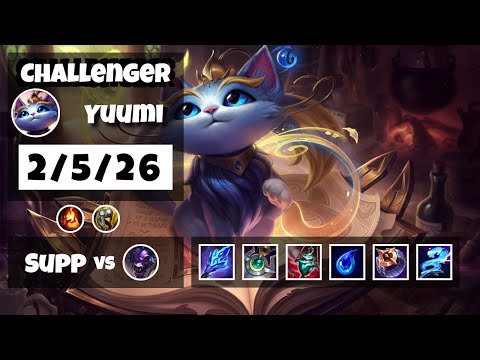 Yuumi Challenger Gameplay S11 Replay 11.18 Support (2/5/26) - TURKISH