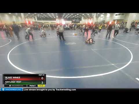 56 Lbs Cons. Round 1 - Kayleigh Vest, IL Vs Blake Winkie, IA 54db