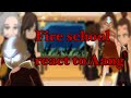 Fire School React To Aang