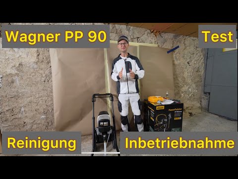 PP90 Inbetriebnahme Test Reinigung Airless Gerät  4K