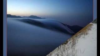 Corse.Brouillard et neige