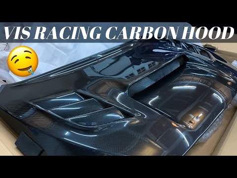 My NEW VIS RACING V2 Carbon Fiber Hood for my Subaru STI