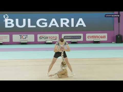 Borislava IVANOVA & Hristo MANOLOV (BUL) - 2023 Aerobics European Champions, Mixed Pairs