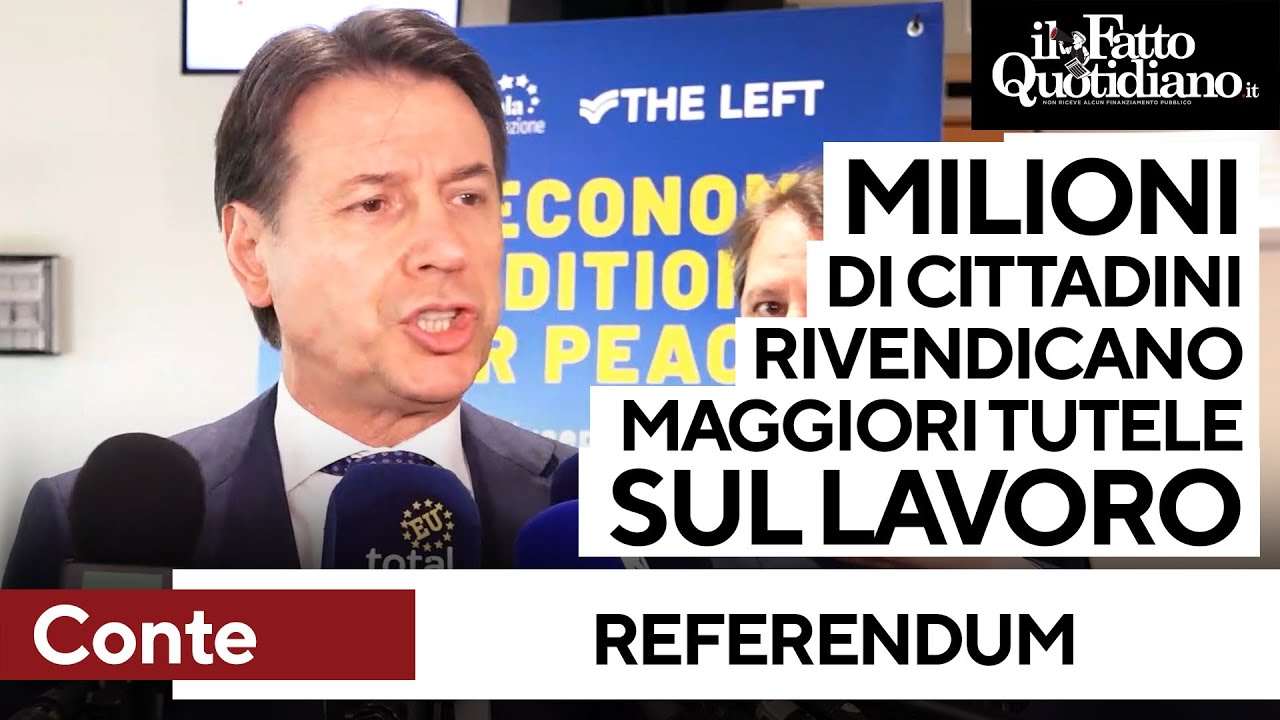 Conte: "In milioni rivendicano maggiori tutele sul lavoro, governo sbertuccia il problema"