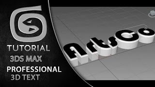 Professional 3D Text Tutorial - 3DS Max