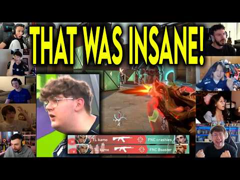 Valorant Streamers Reacts To TL Kamo HITTING THE CRAZIEST ACE Against FNC In VCT
