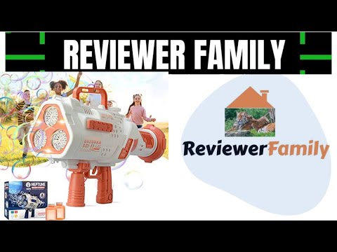 Bazooka bubble machine gun #neptune #unboxing @ReviewerFamily