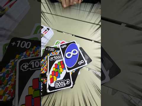 +1000 UNO CARD vs INFINITY UNO CARD🤯