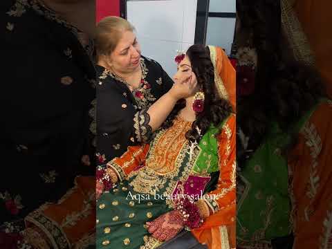 Mehndi bride by aqsa beauty salon #shortsfeed #short #makeup