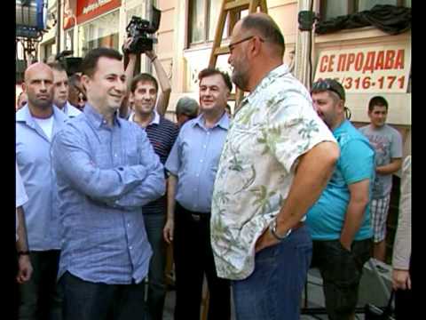 Груевски на снимањето на „До балчак"-ТВ ТЕРА