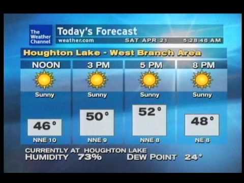 Houghton Lake Weatherstar XL- 4/21/12 05:28 EDT