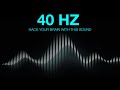 Pure 40 HZ Binaural Beats: The Frequency for FOCUS, MEMORY, and CONCENTRATION
