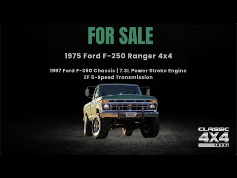 7.3L Turbo Diesel-Powered 1975 Ford F-250 4×4