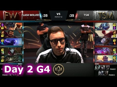 Flash Wolves vs TSM | Day 2 LoL MSI 2017 Group Stage | FW vs TSM Mid Season Invitational