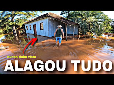 URGENTE 🚨 ENCHENTE no RIO GRANDE DO SUL-quase 5M acima do normal ALAGOU TUDO