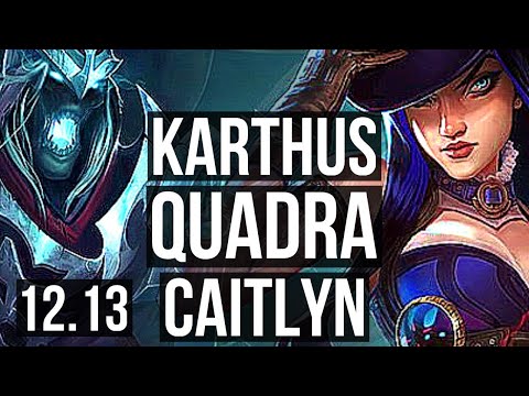 KARTHUS & Nautilus vs CAIT & Ashe (ADC) | Quadra, 600+ games, Godlike | KR Grandmaster | 12.13