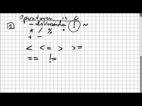 02.02.1 Operatoren in C