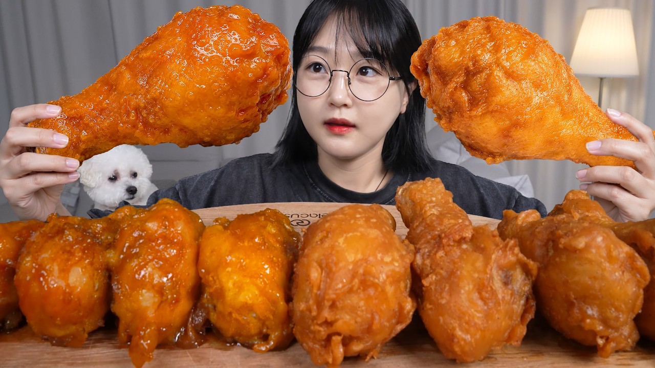 바삭한 후라이드 & 단짠 간장치킨에 막걸리 치막 먹방🍗FRIED CHICKEN & SOY SAUCE CHICKEN MUKBANG ASMR