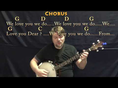 Happy Birthday (Traditional) Banjo Cover Lesson in G with Chords/Lyrics