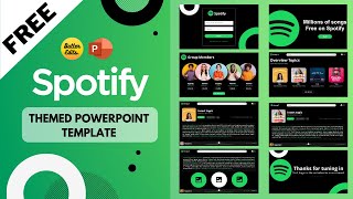 Download lagu FREE‼ Spotify Themed PowerPoint Template | Animated PowerPoint Template | Academic Presentation mp3