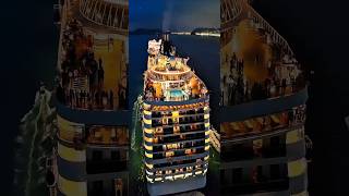 MSC PREZIOSA saindo de Santos cruzeiro 01/11/25 @cruzeiors2025 navio  #drone Buzios  #shorts
