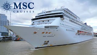 Cruzeiro MSC ARMONIA Saindo do Porto de Itajaí