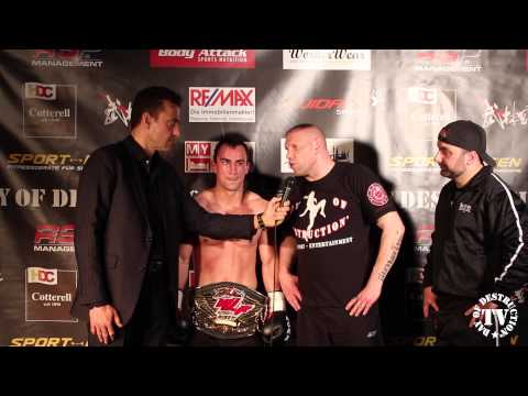 Johann Dederer Post-Fight Interview - DoD 10