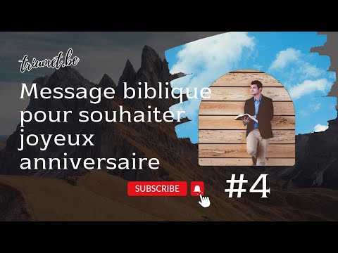 #joyeuxanniversaire #biblique avec parole #4 Féliciter un croyant à l'occasion de son anniversaire.